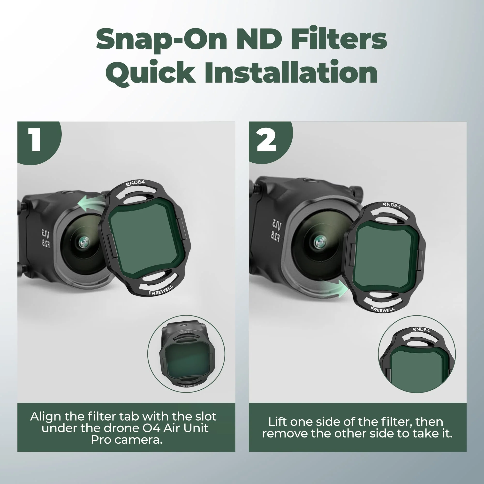 Freewell DJI O4 Air Unit Pro Filters Standard Day 4 Pack-3