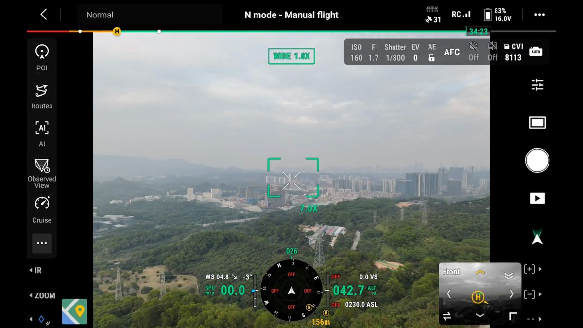 DJI Matrice 4 E Zoom Building drone