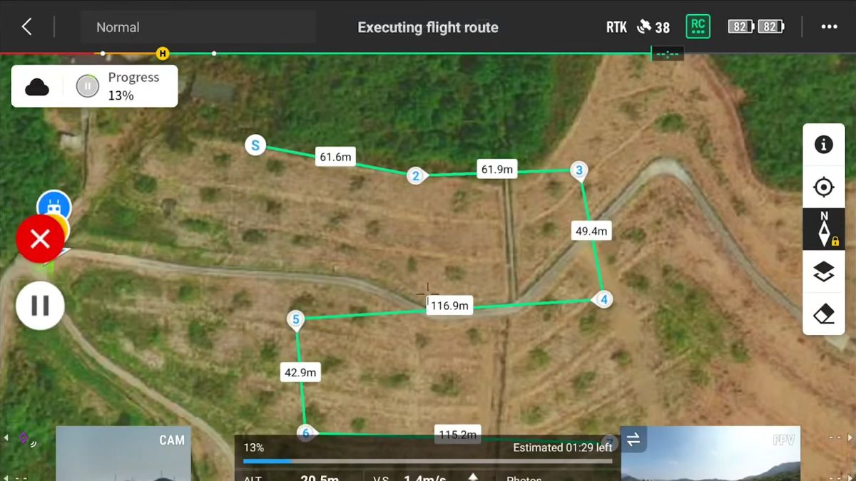 Setting Up an Oblique Mission in DJI Pilot 2